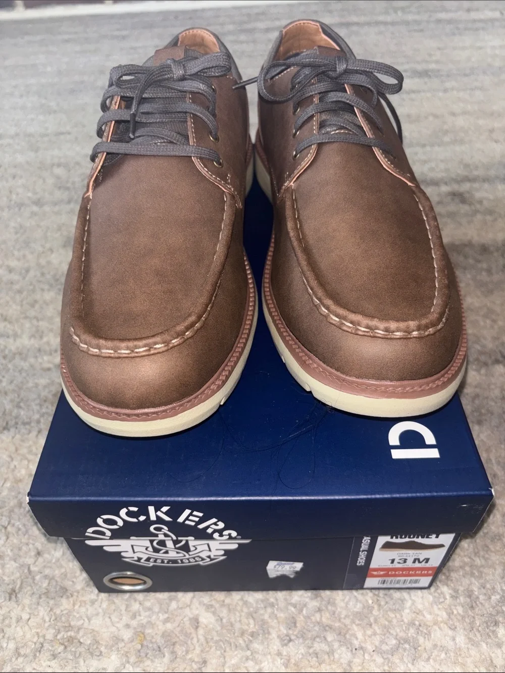 Dockers Brown Men’s Lace-Up Boat Shoes